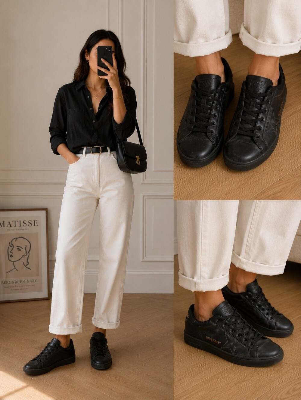 Golden Goose Black Leather